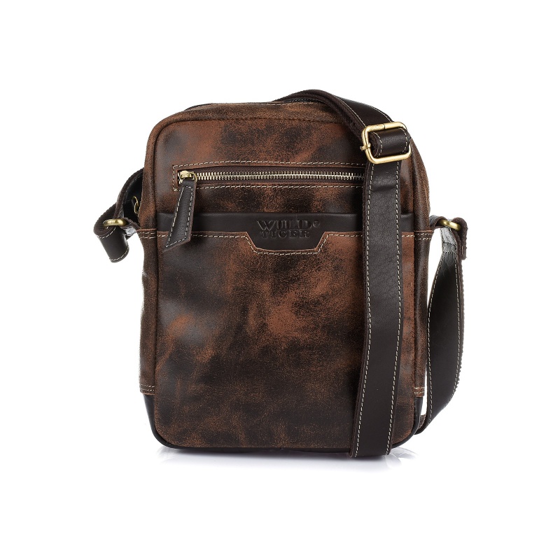 Kožená pánska crossbody taška NUBUK Wild