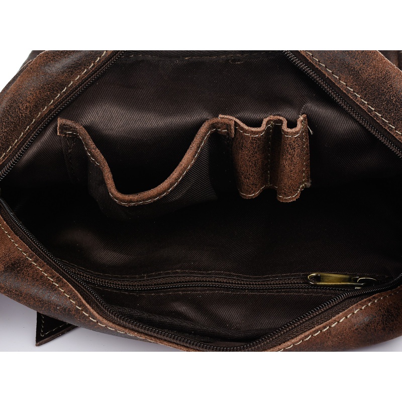 Kožená pánska crossbody taška NUBUK Wild