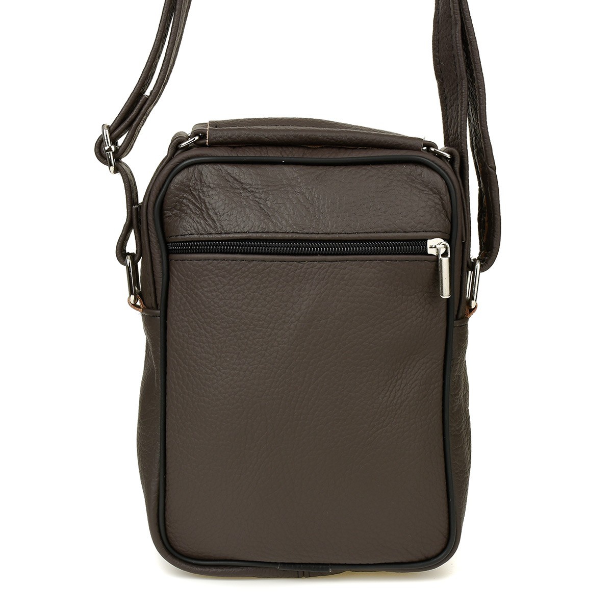 Pánska kožená crossbody taška - hnedá