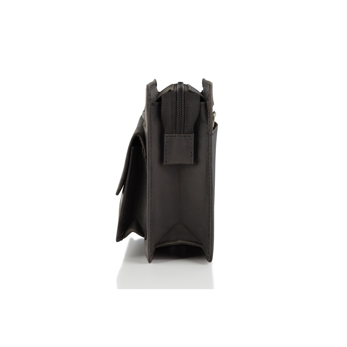 Čierna pánska kožená príručná taška ANDERS