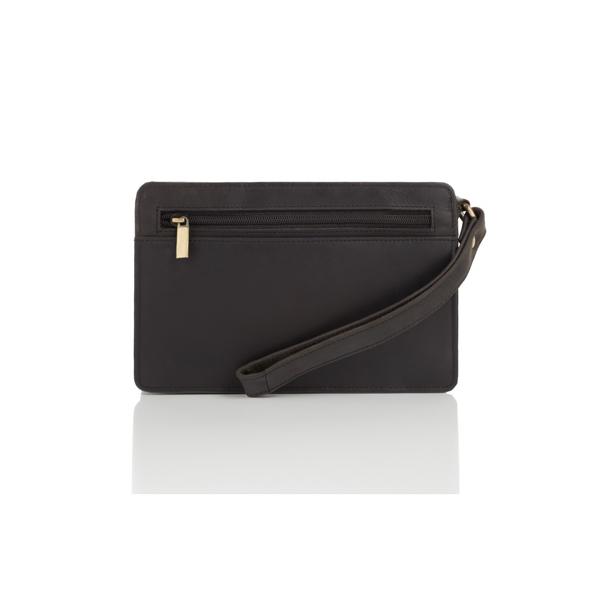 Čierna pánska kožená príručná taška ANDERS