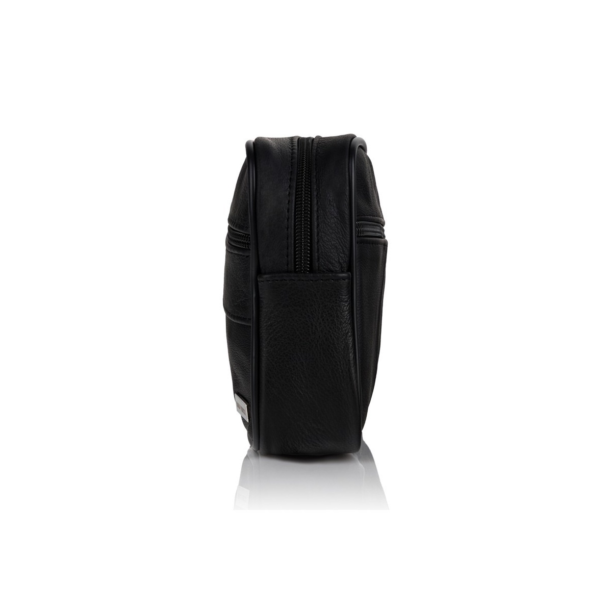 Pánska čierna kožená príručná taška BING