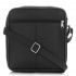 Kožená pánska čierna crossbody taška AMANTIUS