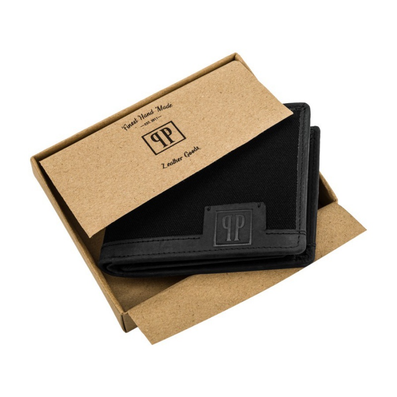 Pánska čierna peňaženka Peruzzi