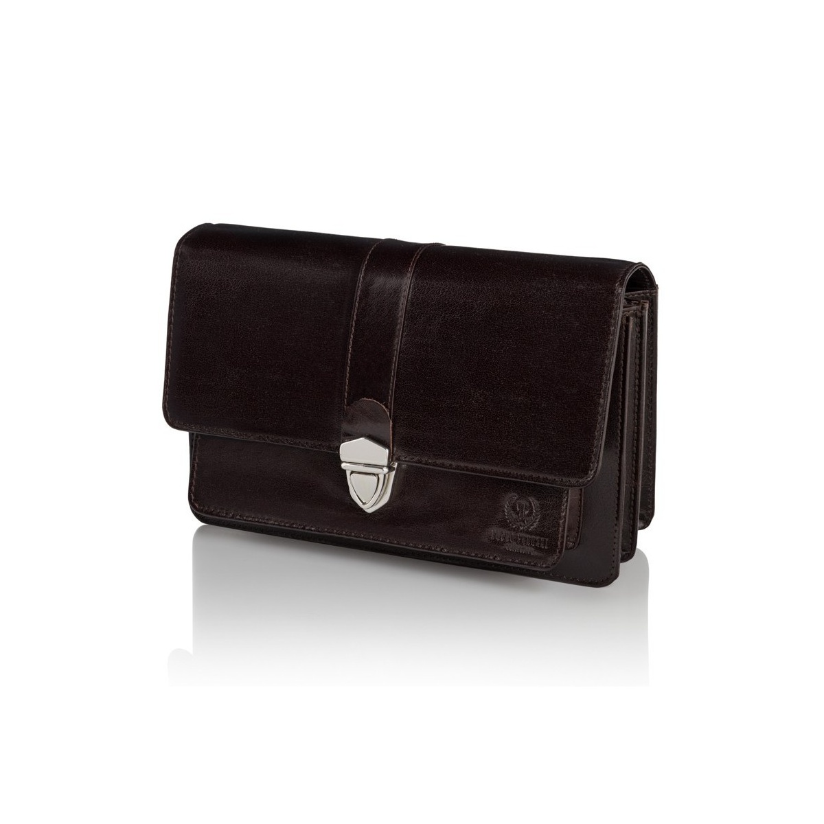 Hnedá pánska kožená príručná taška Peruzzi PRIME