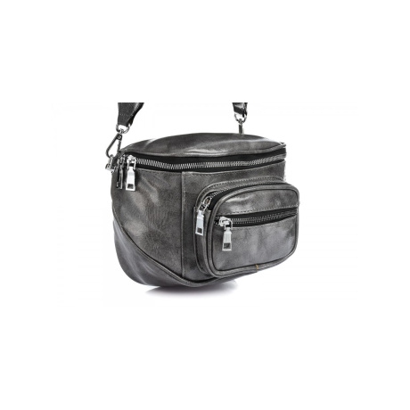 Šedá kabelka VERSOLI - LESK