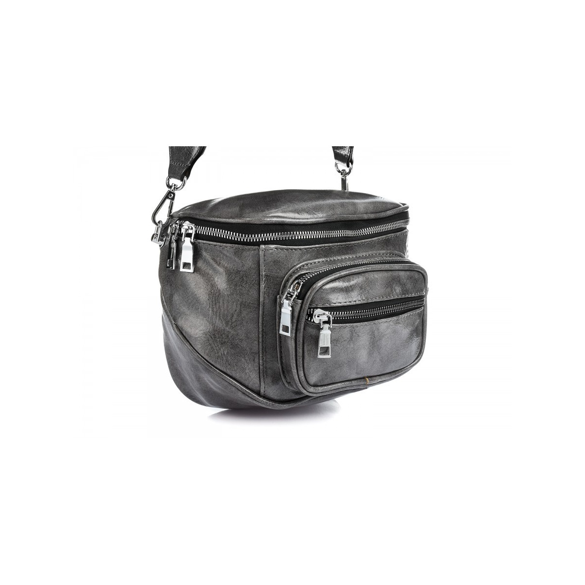 Šedá kabelka VERSOLI - LESK