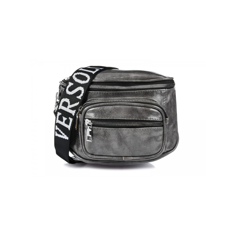 Šedá kabelka VERSOLI - LESK