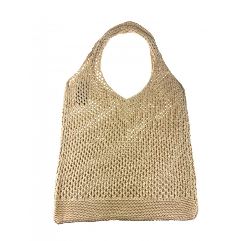 Bavlnená béžová nákupná taška DARLA
