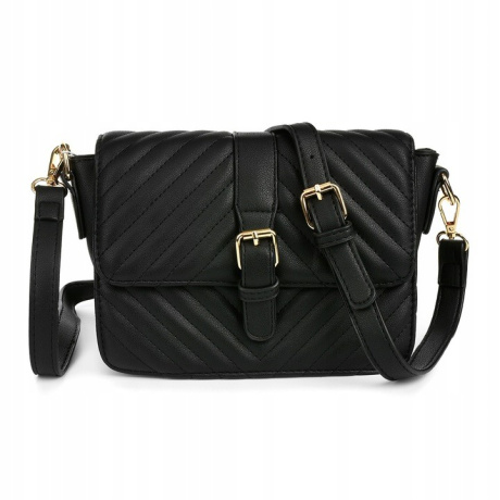 Čierna dámska crossbody kabelka ADELE