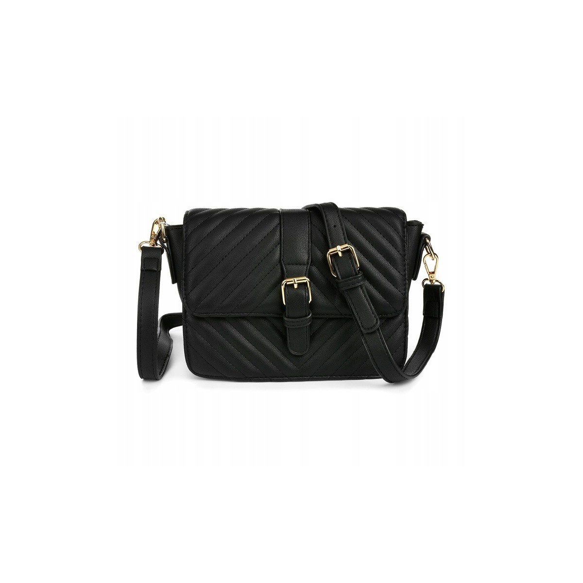 Čierna dámska crossbody kabelka ADELE