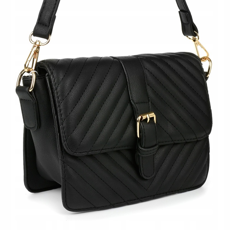 Čierna dámska crossbody kabelka ADELE