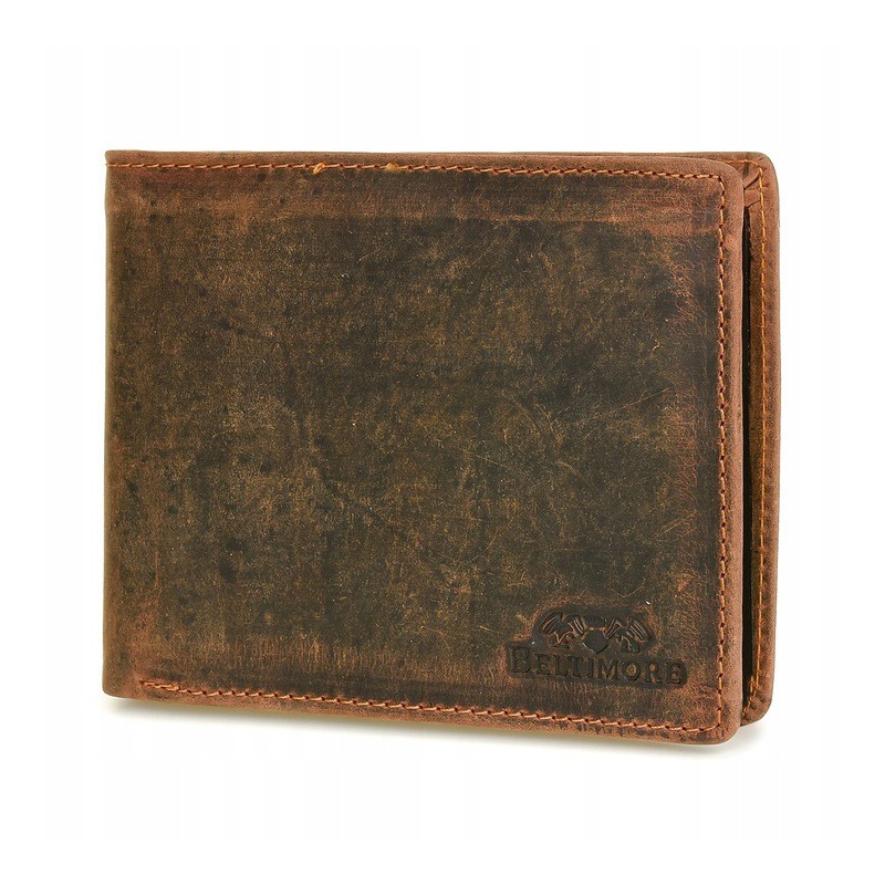 Kožená pánska hnedá peňaženka DAMON