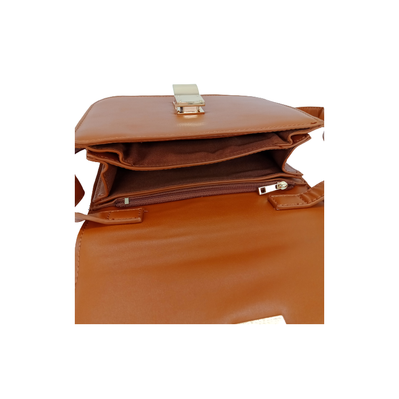 Hnedá dámska crossbody – ELEGANCIA