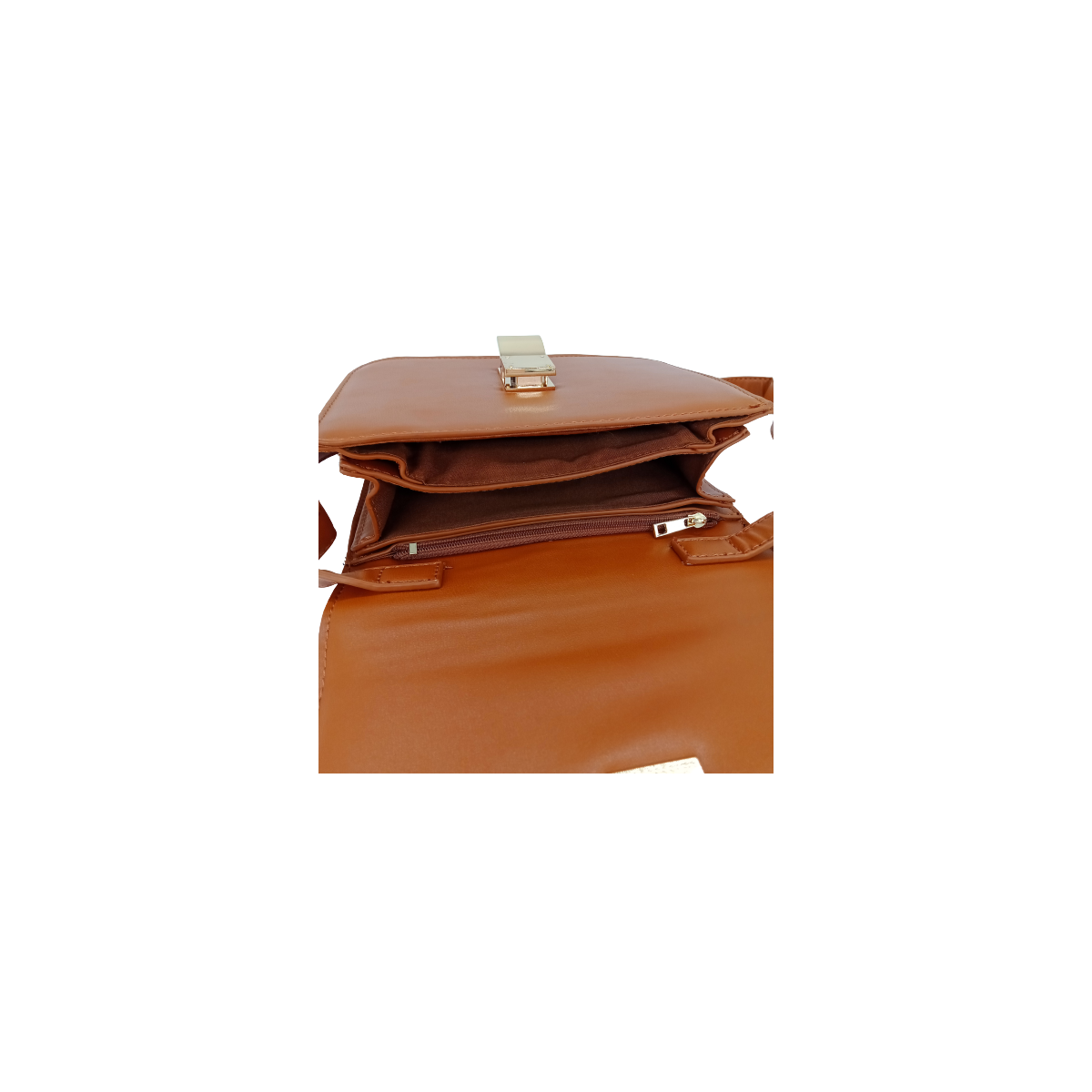 Hnedá dámska crossbody – ELEGANCIA