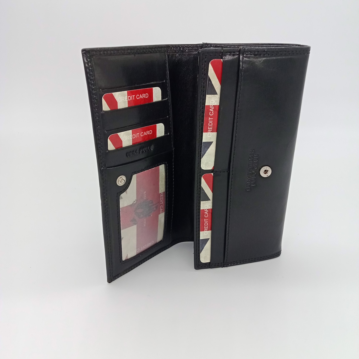 Dámska kožená čierna peňaženka HARVEY MILLER POLO CLUB