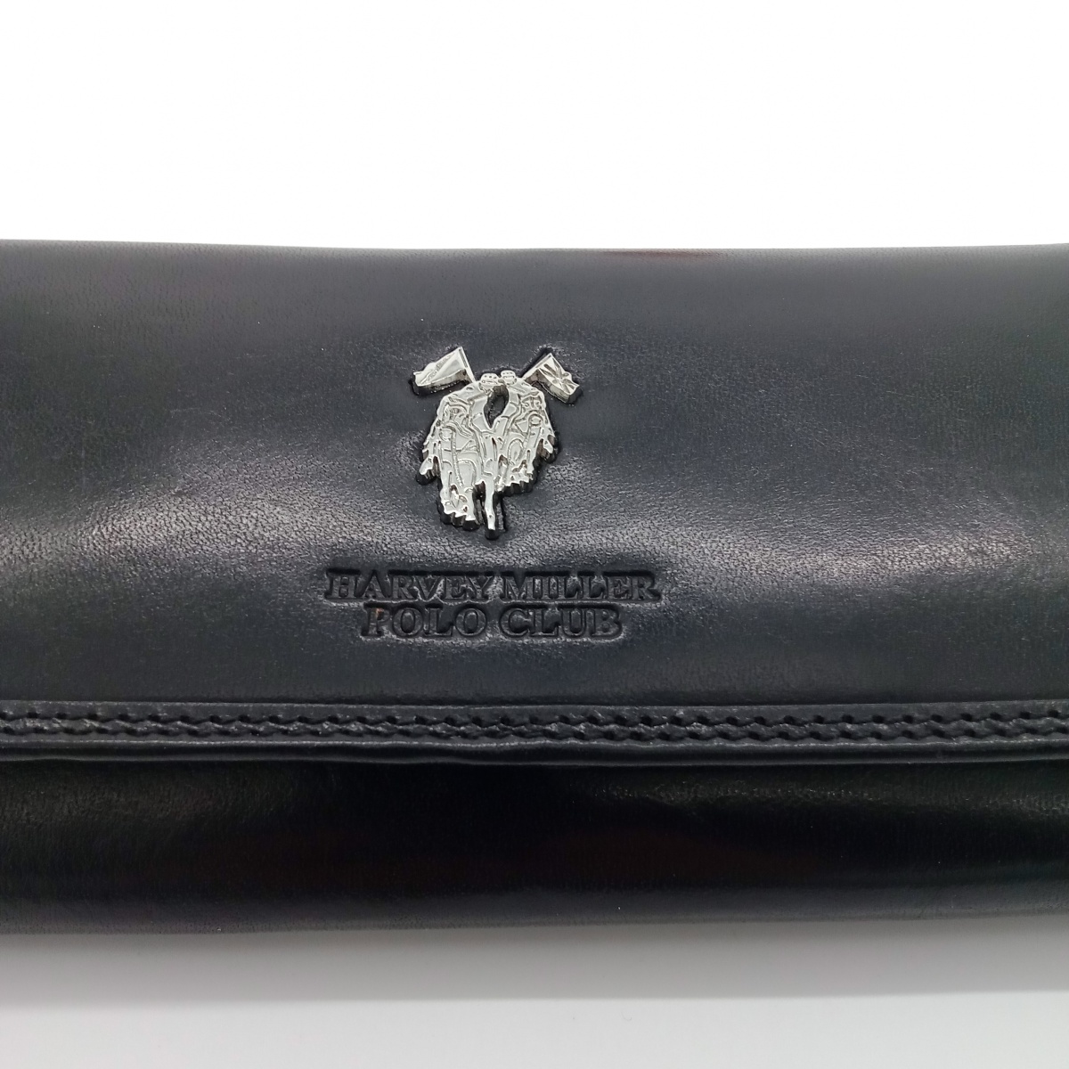 Dámska kožená čierna peňaženka HARVEY MILLER POLO CLUB