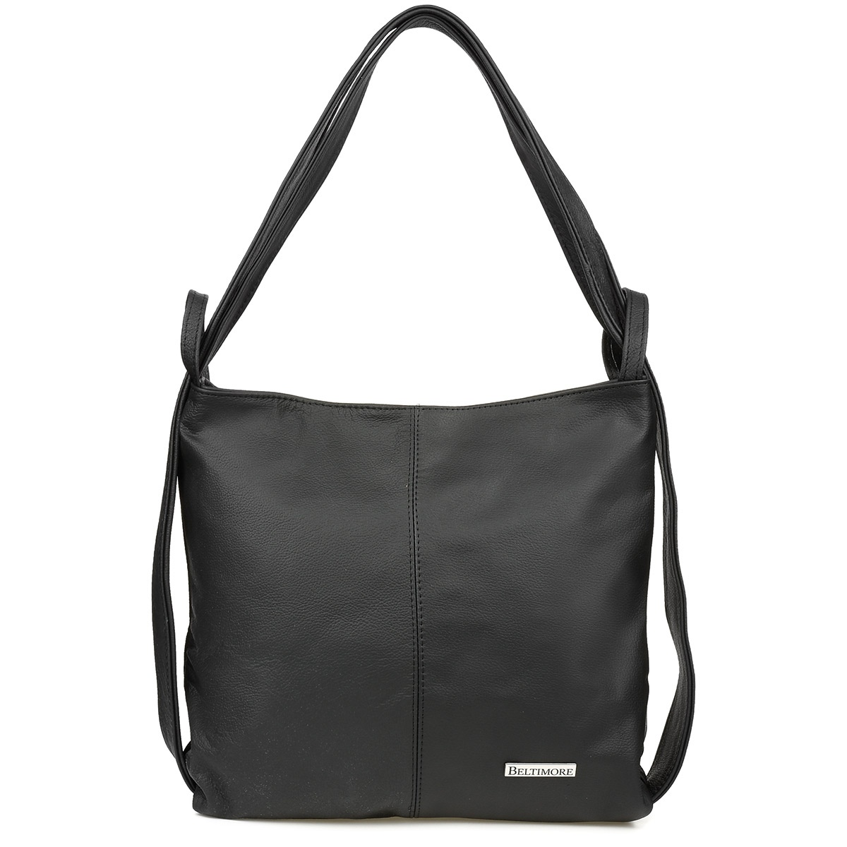 Dámska kožená čierna kabelka TARA