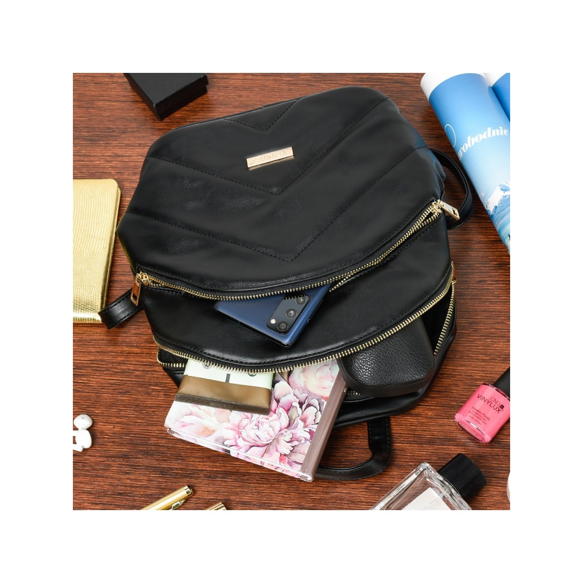 Dámsky čierny batoh MADISON