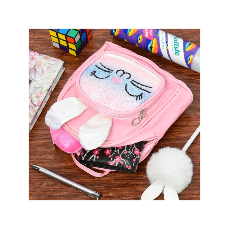 Detský ružový batoh CUTE BUNNY