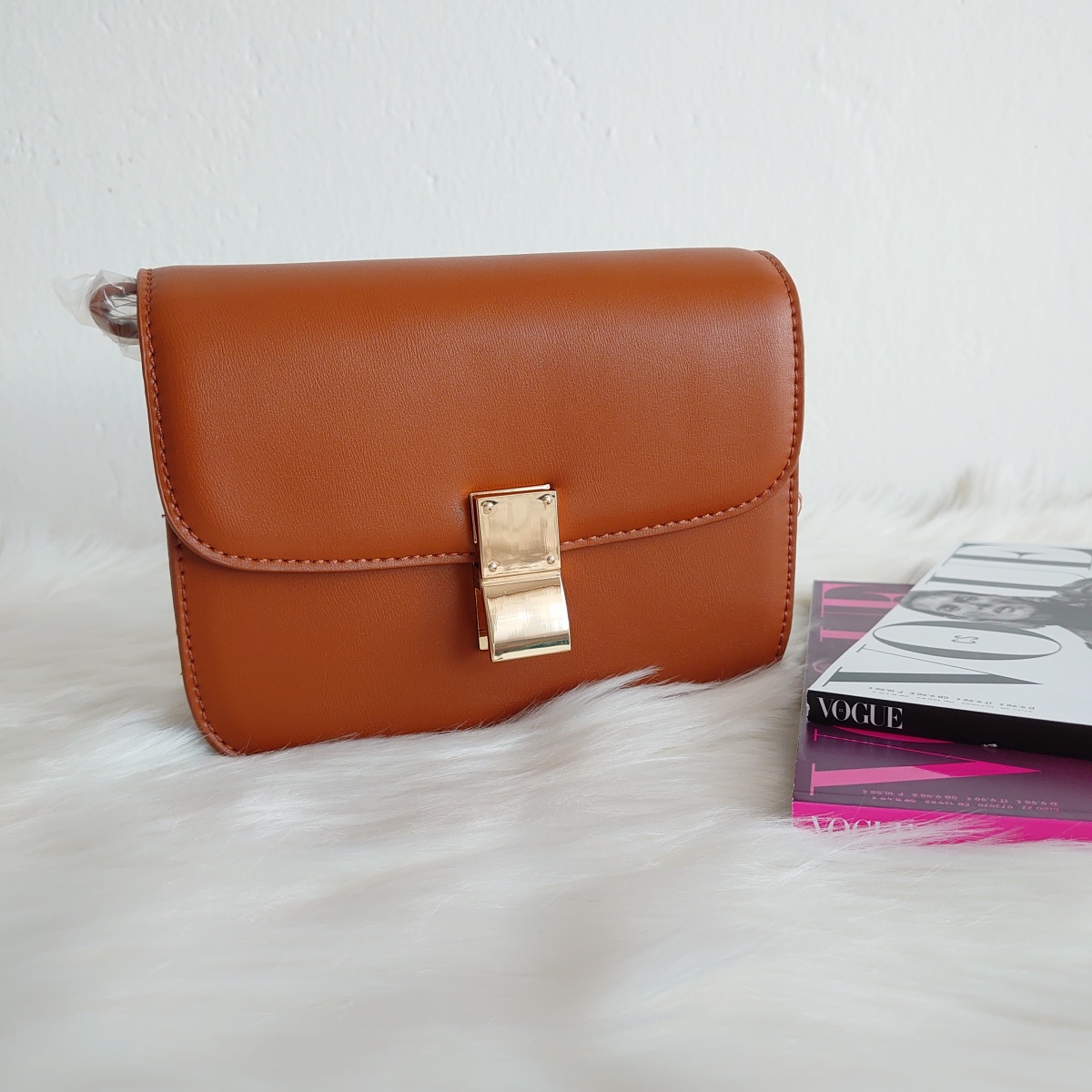 Hnedá dámska crossbody – ELEGANCIA