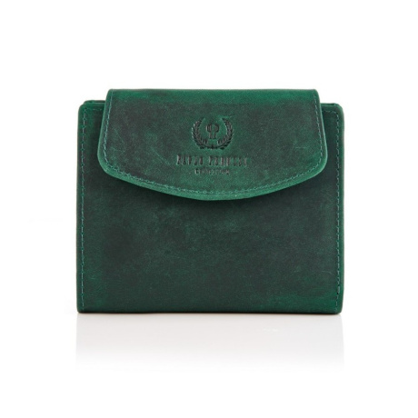 Vintage zelená kožená dámska peňaženka Peruzzi