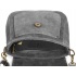 Šedá dámska semišová crossbody kabelka MEGAN
