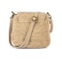 Béžová dámska semišová crossbody kabelka MEGAN