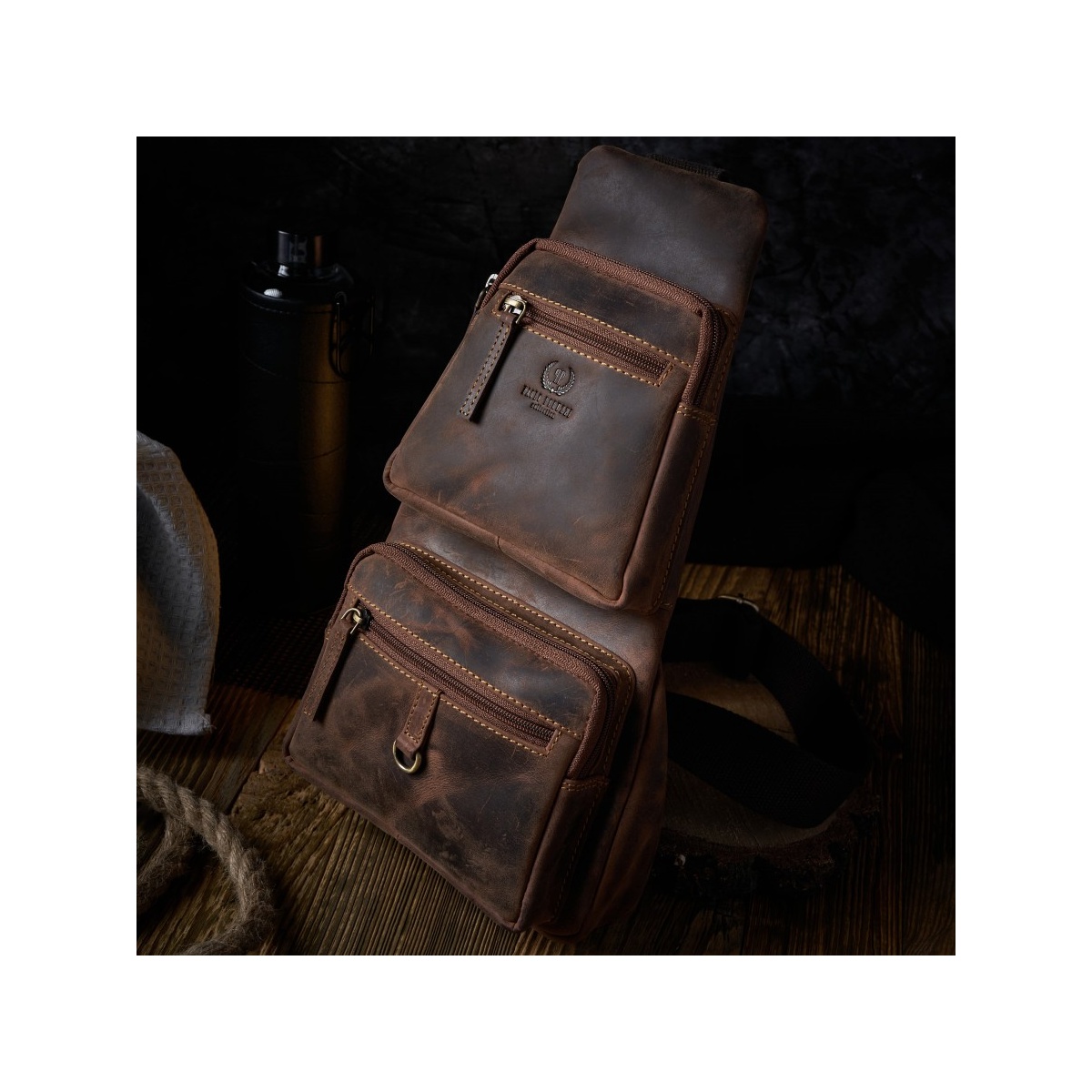 Pánsky kožený vintage batoh RUBEN