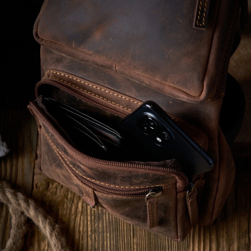 Pánsky kožený vintage batoh RUBEN