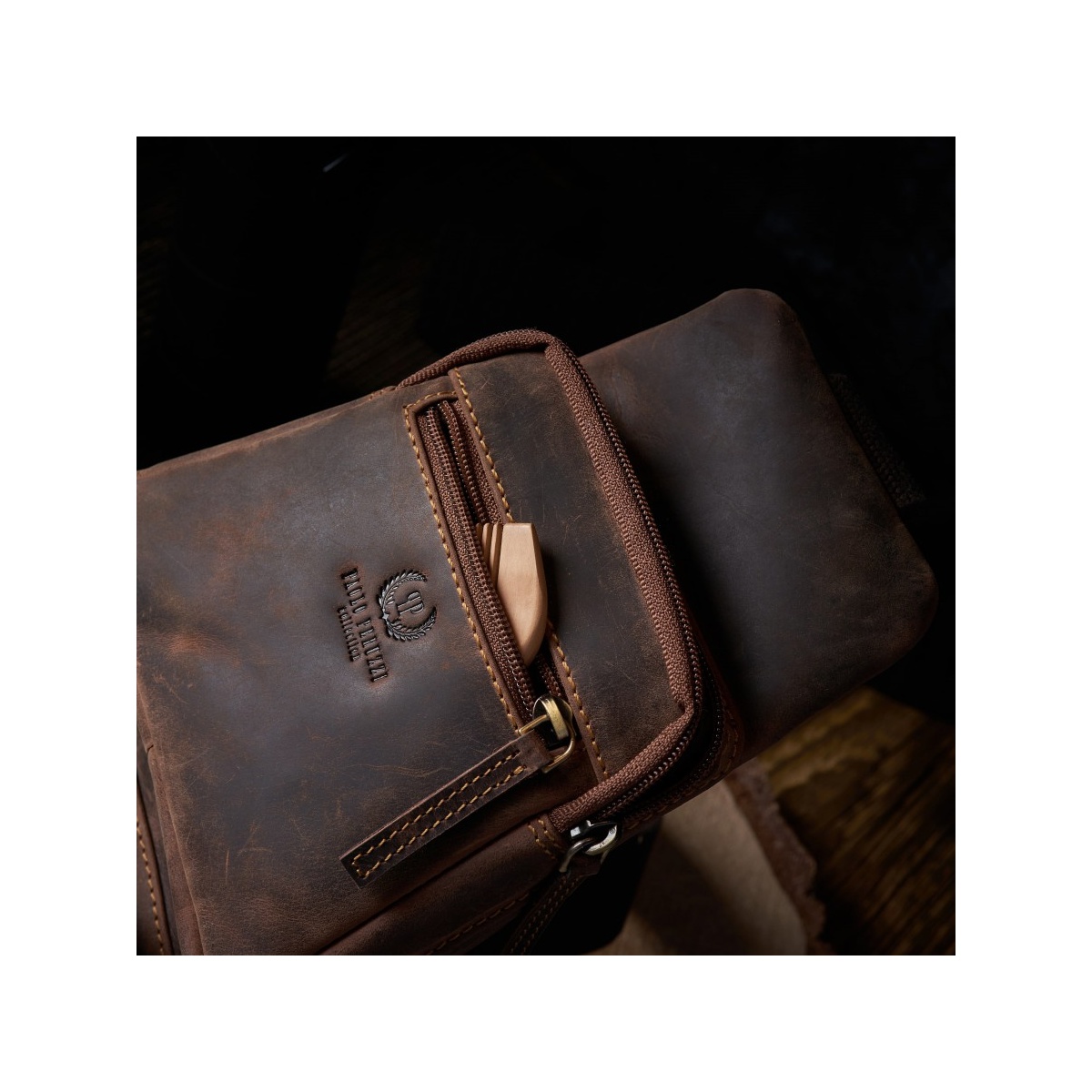 Pánsky kožený vintage batoh RUBEN