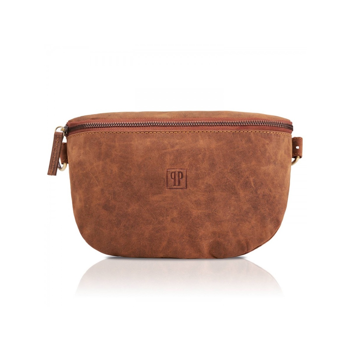 Dámska kožená ľadvinka vintage LIGHT BROWN