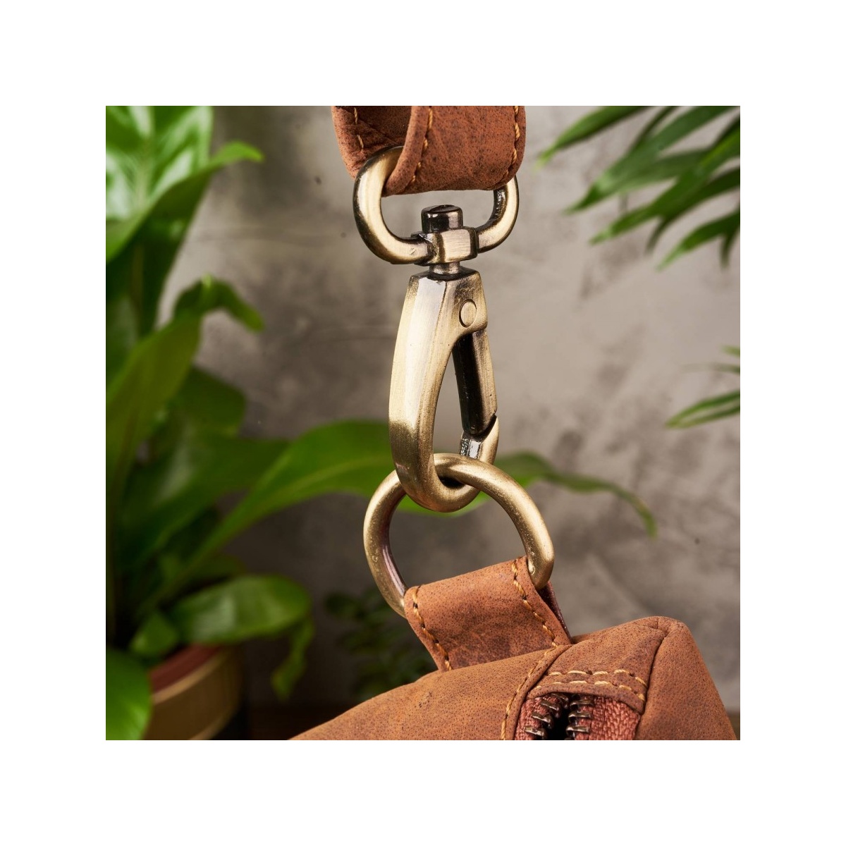 Dámska kožená ľadvinka vintage LIGHT BROWN