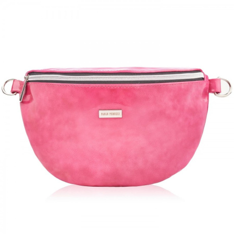 Dámska kožená ľadvinka SHINY PINK