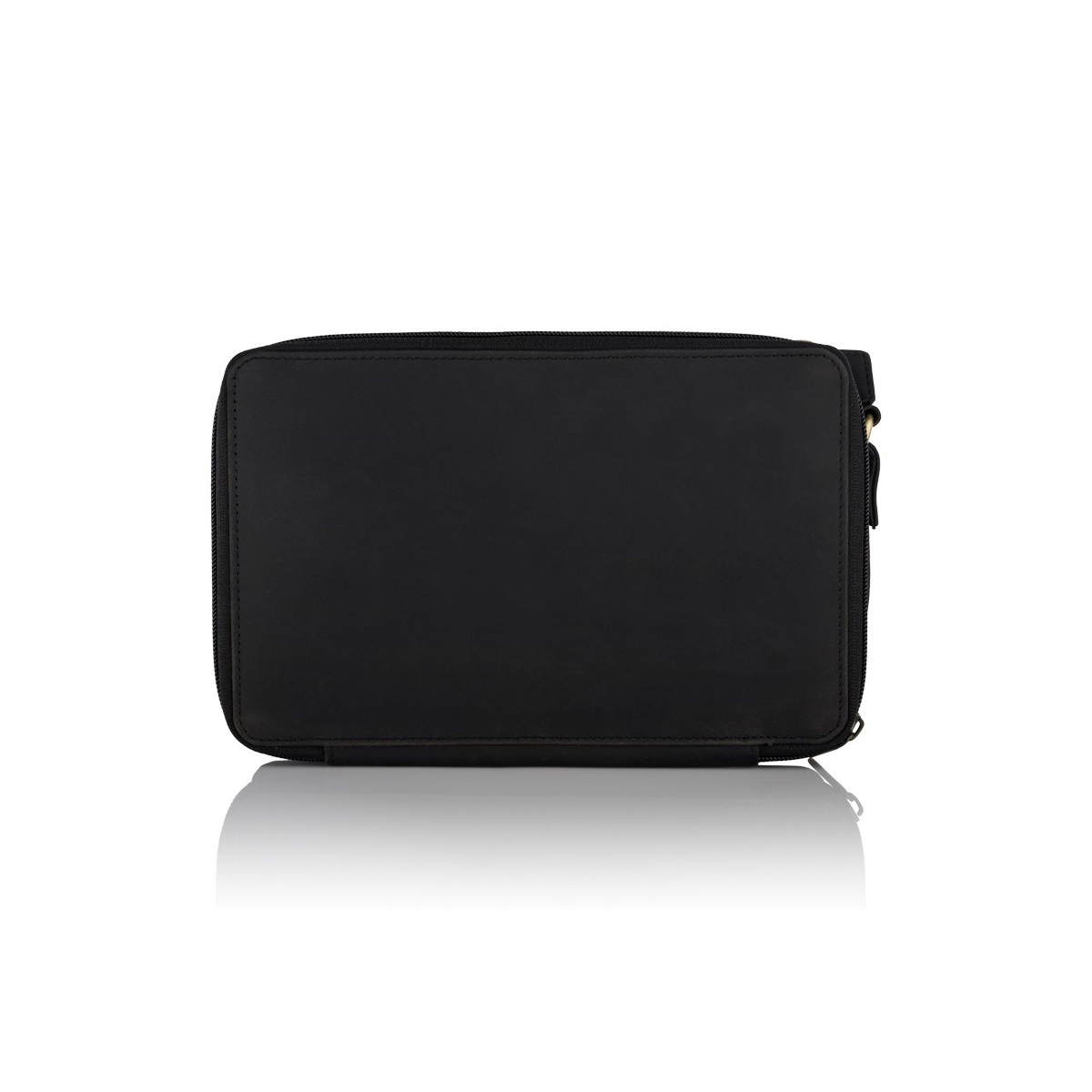 Pánska kožená čierna príručná taška HUNTER