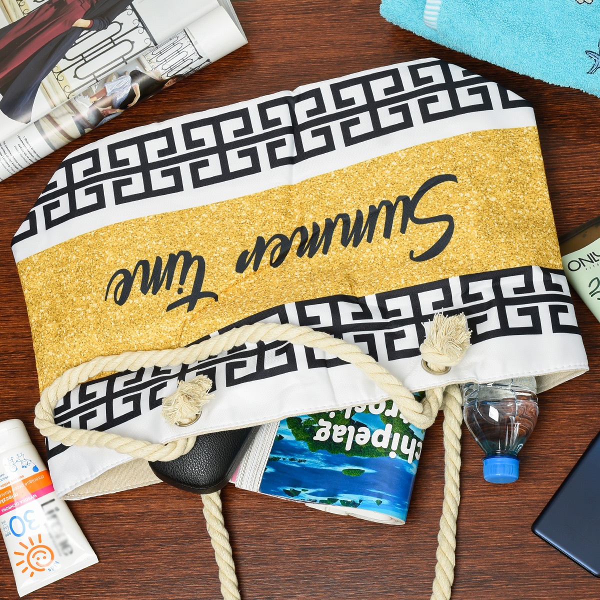 Plážová taška SUMMER TIME GOLD