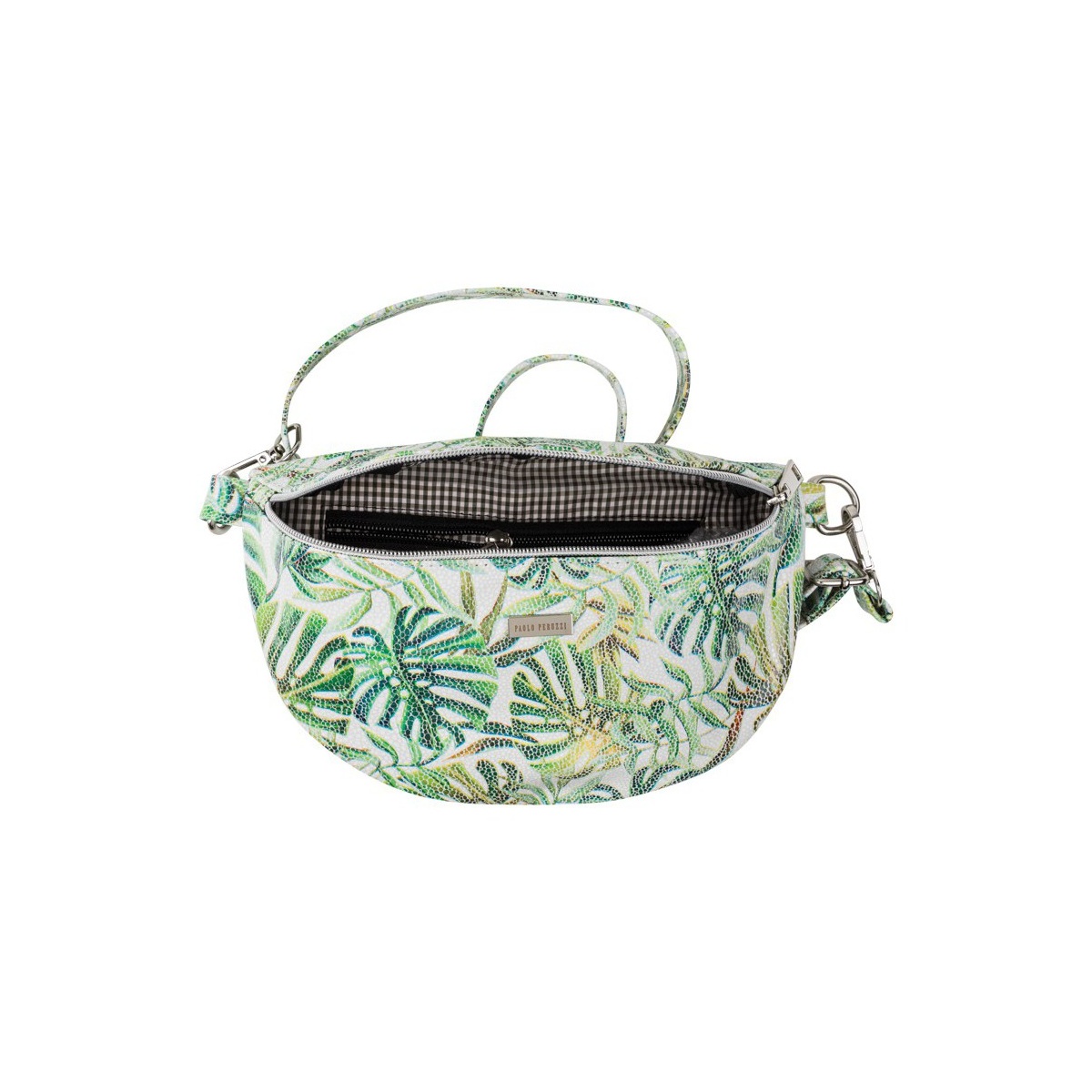 Dámska kožená ľadvinka s rastlinným motívom PLANTS