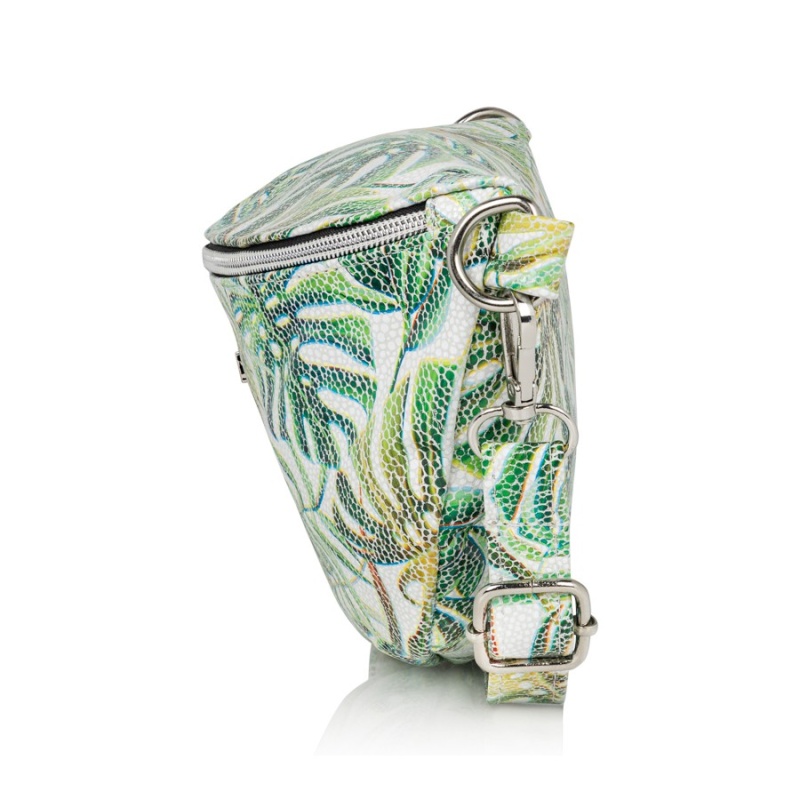 Dámska kožená ľadvinka s rastlinným motívom PLANTS