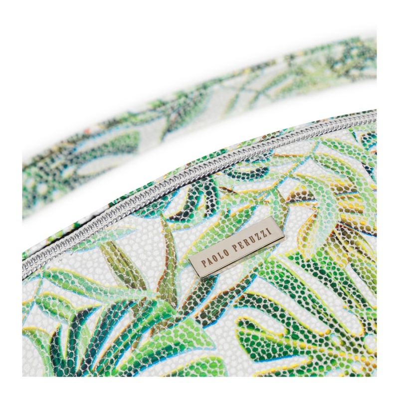 Dámska kožená ľadvinka s rastlinným motívom PLANTS