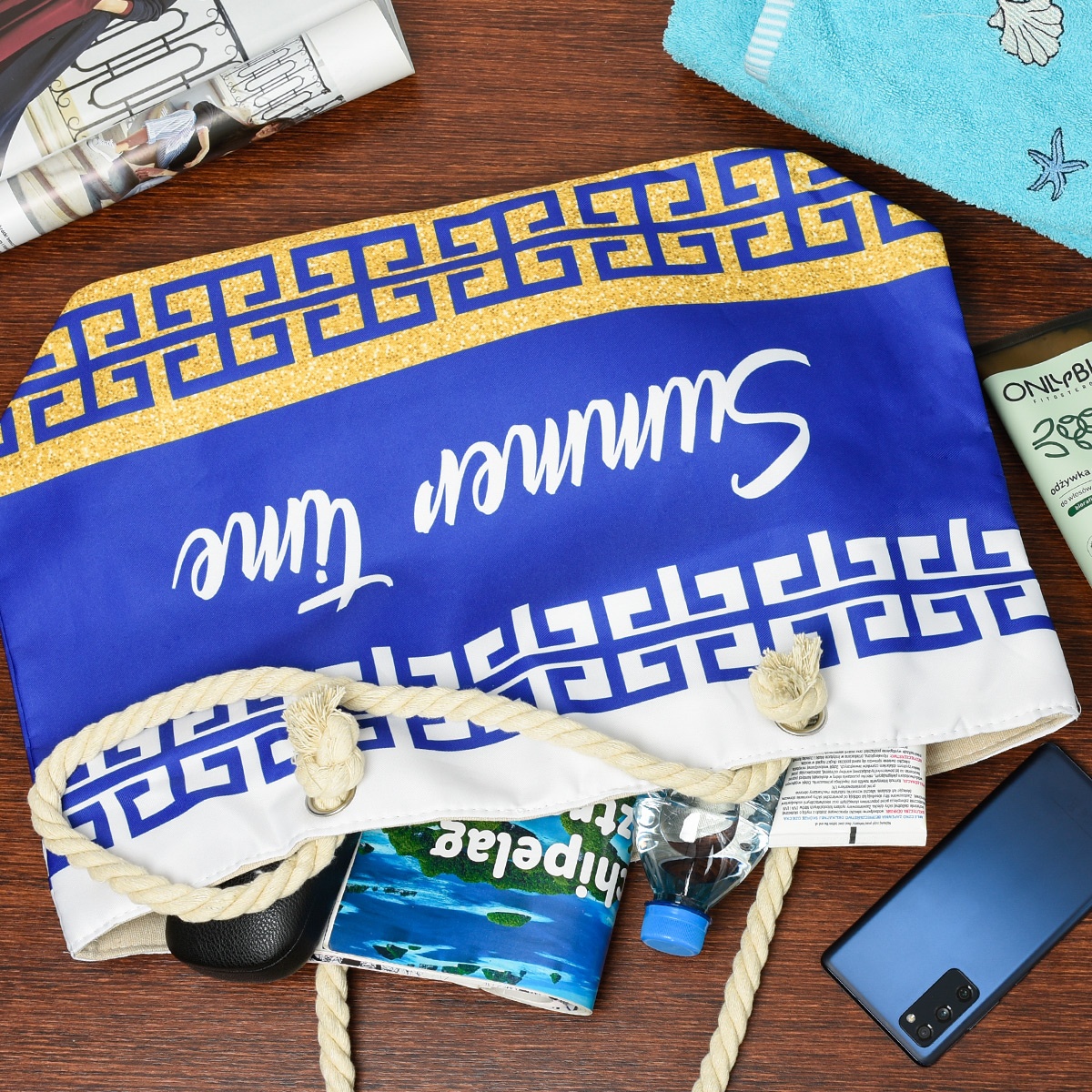 Plážová taška SUMMER TIME BLUE