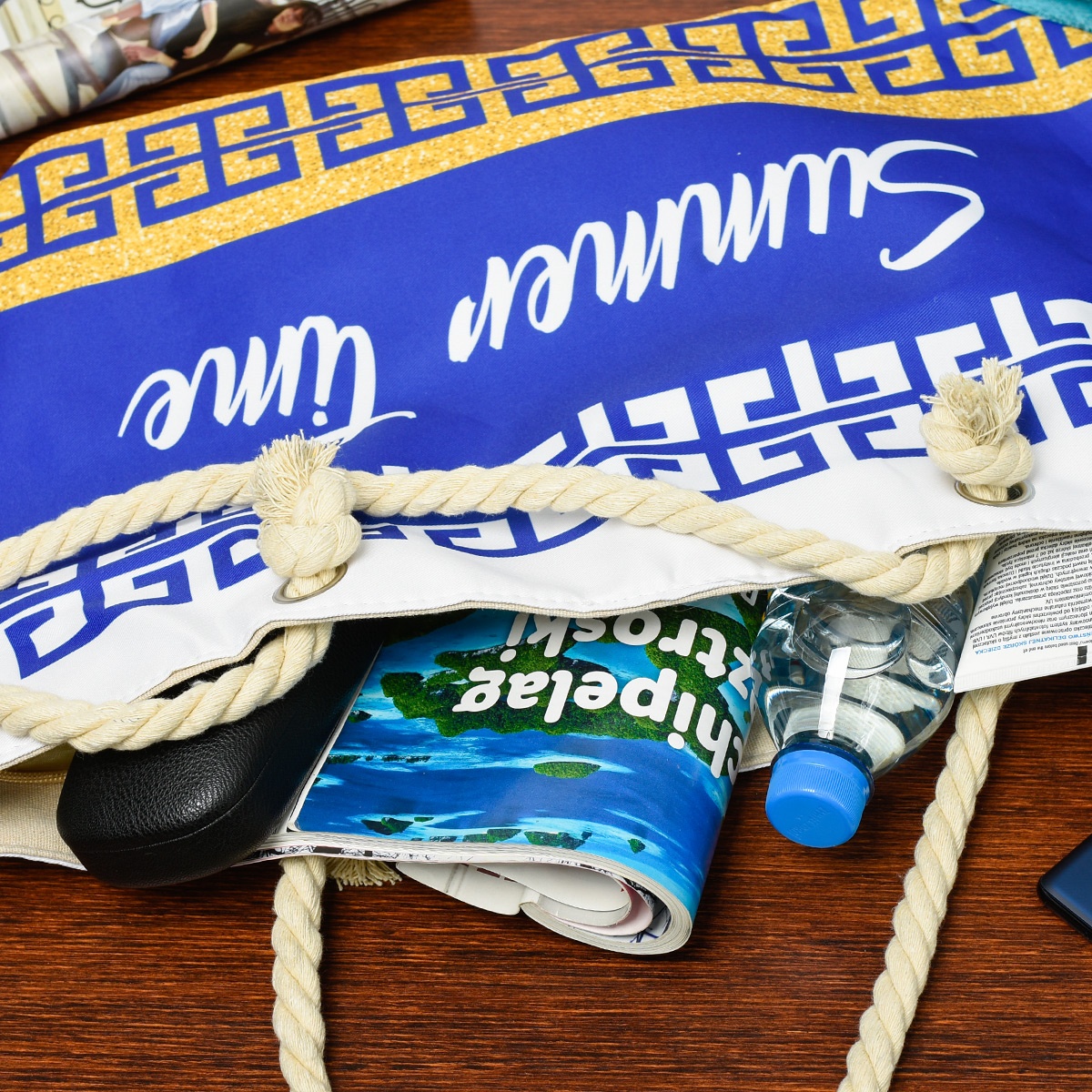 Plážová taška SUMMER TIME BLUE