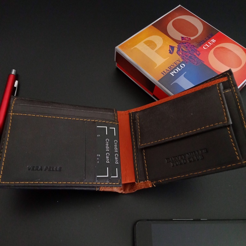 Kožená peňaženka Harvey Miller - čierna