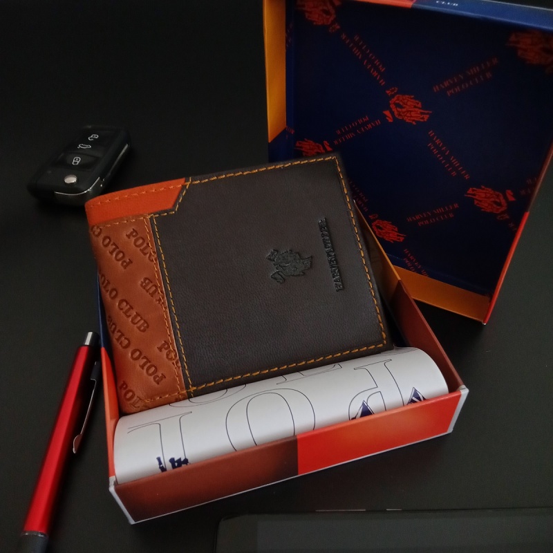 Kožená peňaženka Harvey Miller - čierna