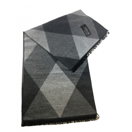 Šedý pánsky vzorovaný šál Jordan Collection - ALDEN