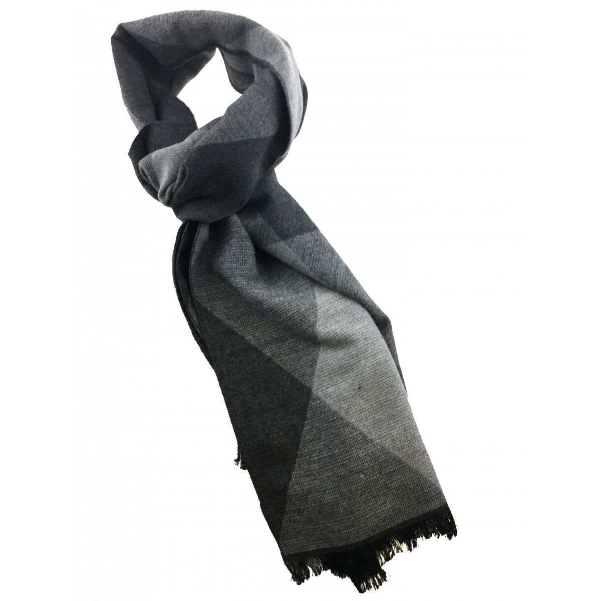 Šedý pánsky vzorovaný šál Jordan Collection - ALDEN