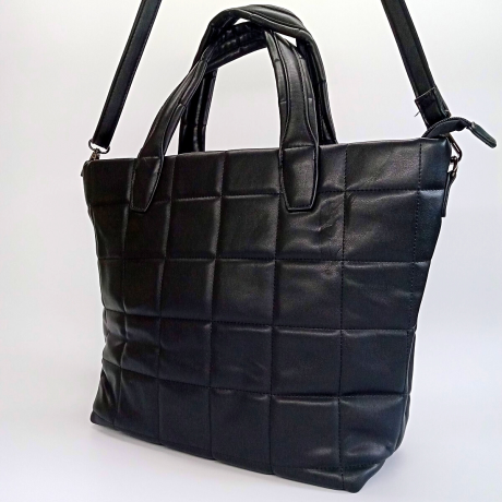 Dámska čierna prešívaná kabelka do ruky PHIL FIRENZE - KIMBERLY