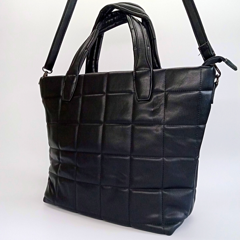 Dámska čierna prešívaná kabelka do ruky PHIL FIRENZE - KIMBERLY