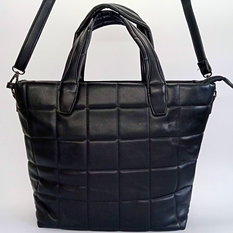 Dámska čierna prešívaná kabelka do ruky PHIL FIRENZE - KIMBERLY