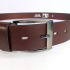 Hnedý kožený pánsky opasok