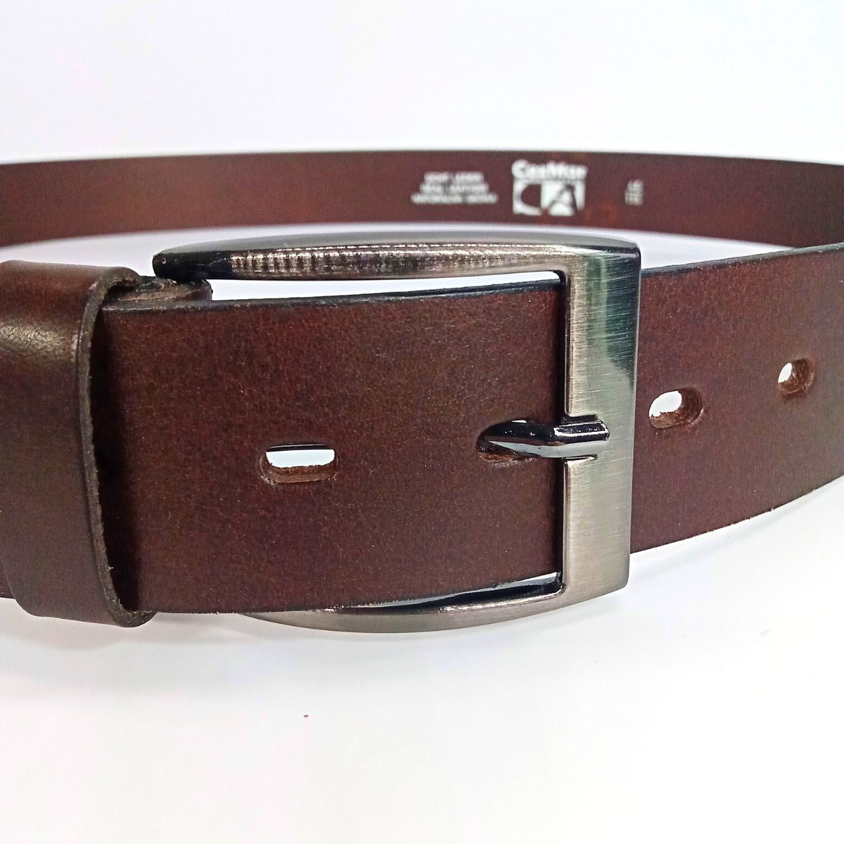 Hnedý kožený pánsky opasok